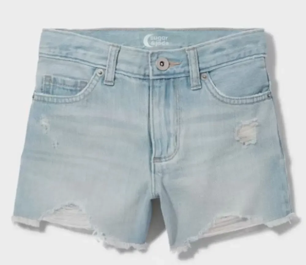 Children's Place Sugar & Jade  Tween Girls Denim Girlfriend Shorts - Fulton Wash